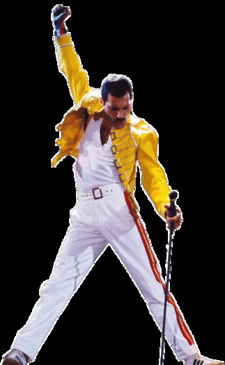 FRED MERCURY POSE TEXTURE ALPHA