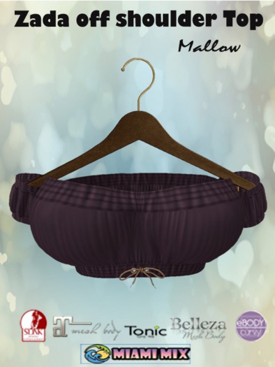 Zada off shoulder top Mallow