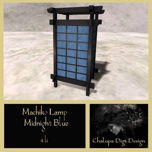 Machiko Lamp Midnight Blue 