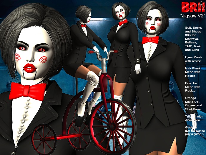 **JIGSAW V2 TERROR STYLE COMPLET OUTFIT **