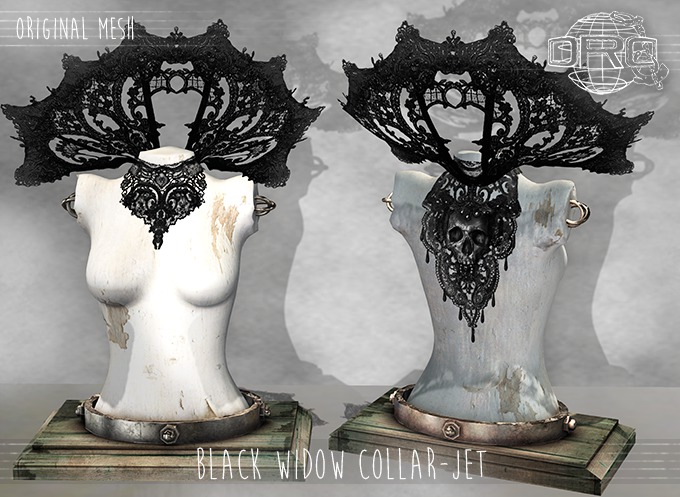 -DRD- Black Widow Collar - Jet (add)