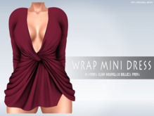 iS Wrap Mini Dress ROSE
