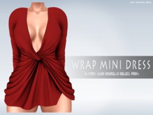 iS Wrap Mini Dress RED