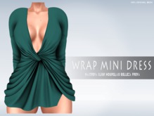 iS Wrap Mini Dress OCEAN