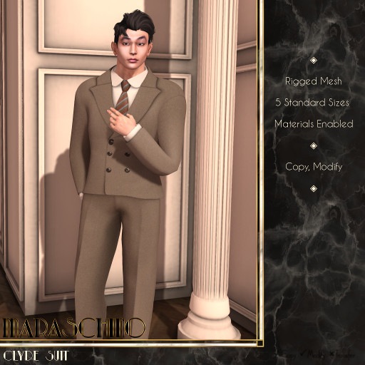 Maraschino - Clyde Suit - Tan