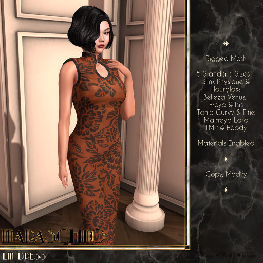 Maraschino - Lin Dress - Persimmon