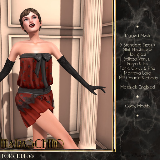 Maraschino - Lois Dress - Burgundy