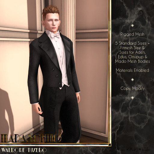 Maraschino - Waldorf Tuxedo - Classic White Tie