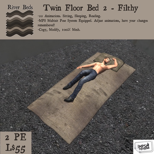 Twin Floor Bed 2 - Filthy