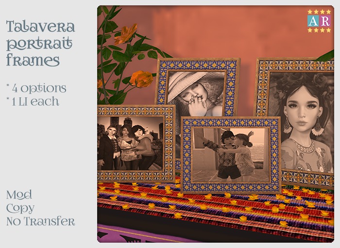 * AR * - Talavera portrait frame