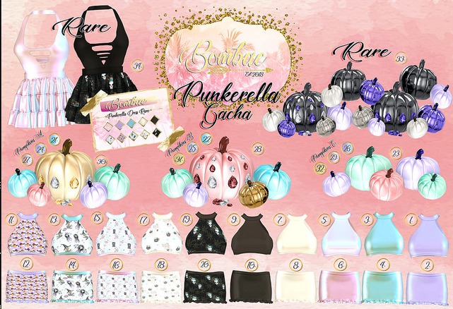 34. {Bombae} Punkerella Pumpkins {Goth} RARE