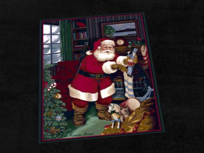 santas christmas rug tapestry