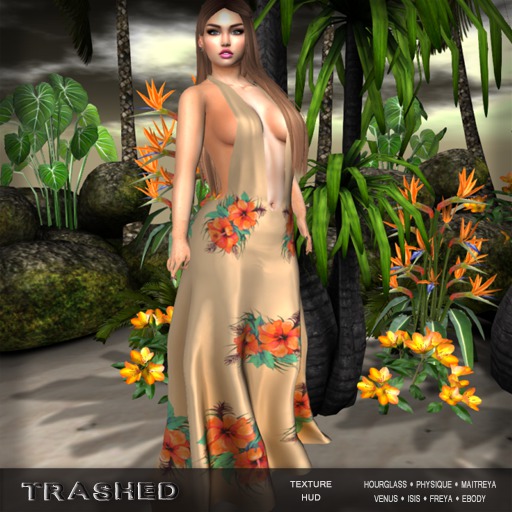 <T>  Hibiscus dress 