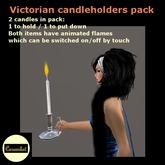 Victorian candleholders pack 