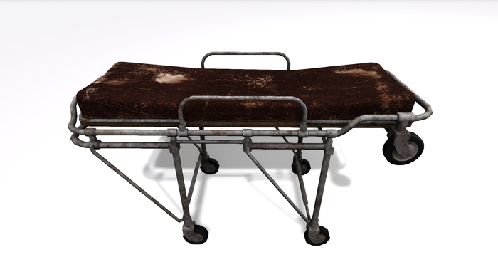 Old hospital trolley