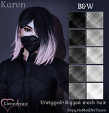 {Limerence} Karen hair-B&W