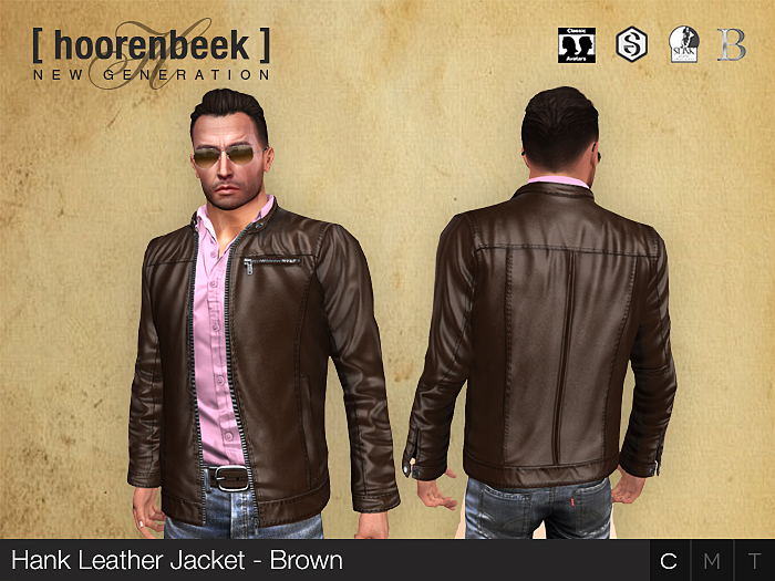 Hank Leather Jacket - Brown