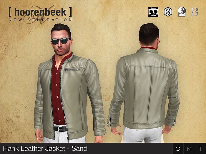 Hank Leather Jacket - Sand