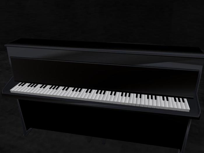 piano with song menu