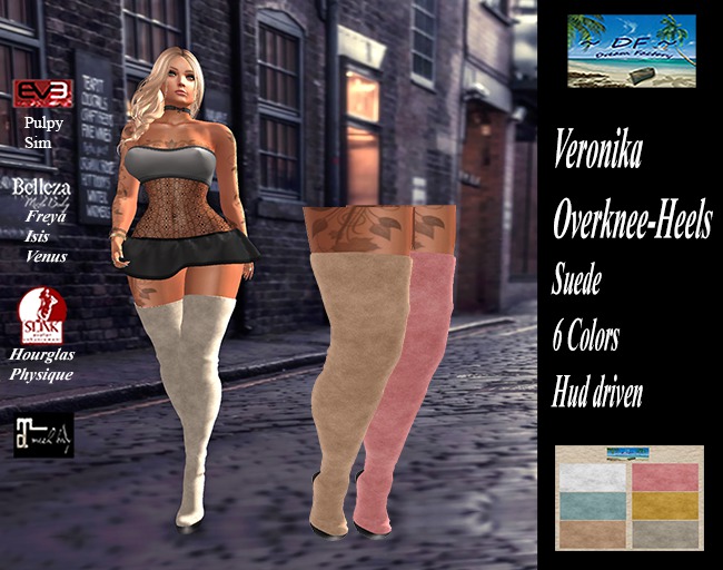 ~DF~Veronika Overknee-Heels w_Hud