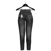 Emery Cachi Mom Jeans Smoke