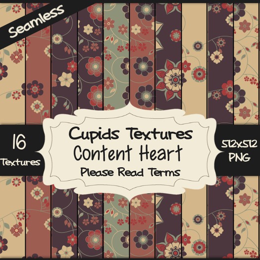 *Cupids Textures * 16 CONTENT HEART