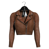 Emery Hailey Biker Jacket Brown