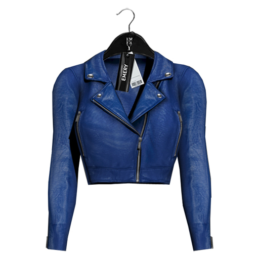 Emery Hailey Biker Jacket Blue