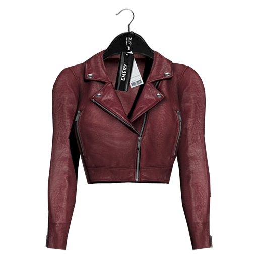 Emery Hailey Biker Jacket Berry
