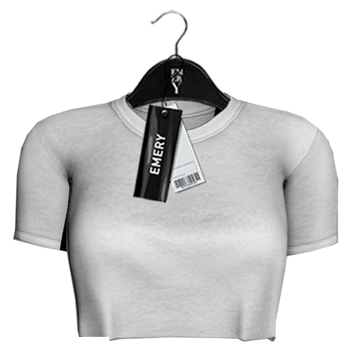 Emery Colorado Cropped Tee White