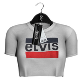 Emery Colorado Cropped Tee Elvis White
