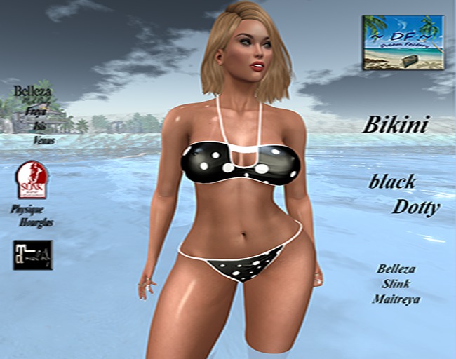 ~DF~Bikini black Dotty
