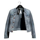 Emery Texas Jacket Over The Shoulder Ice Blue