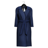 Emery Flor Coat Royal Blue