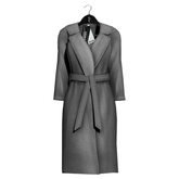Emery Flor Coat Light Gray