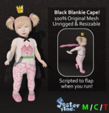 [Jester Inc.] Black Blankie Cape! - BOXED