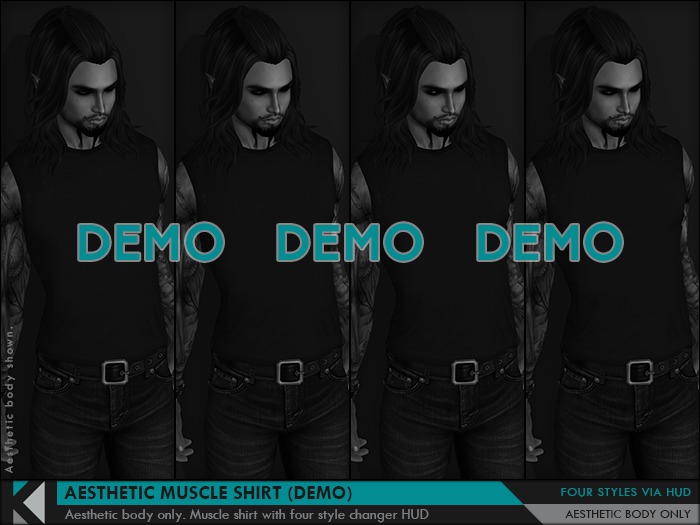 [K] Aesthetic Muscle Shirt (Base) DEMO