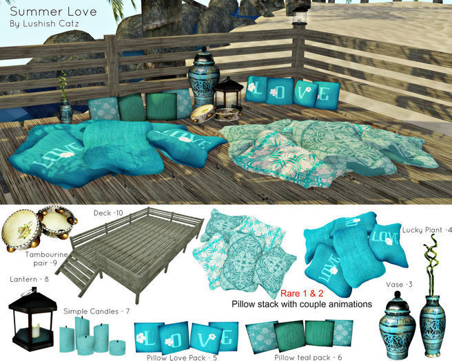 Lushish Catz - Pillow Stack - Sweet Summer RARE 1