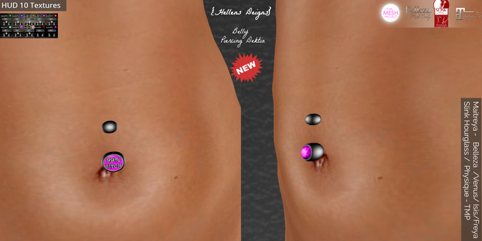 {Hellens}DEMO Belly Piercing Dektia Maitreya Hourglass Physique Isis Venus Freya TMP