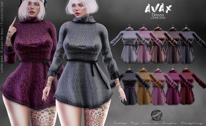 [G-SHOT] AVAX Dress {WINTER FATPACK}
