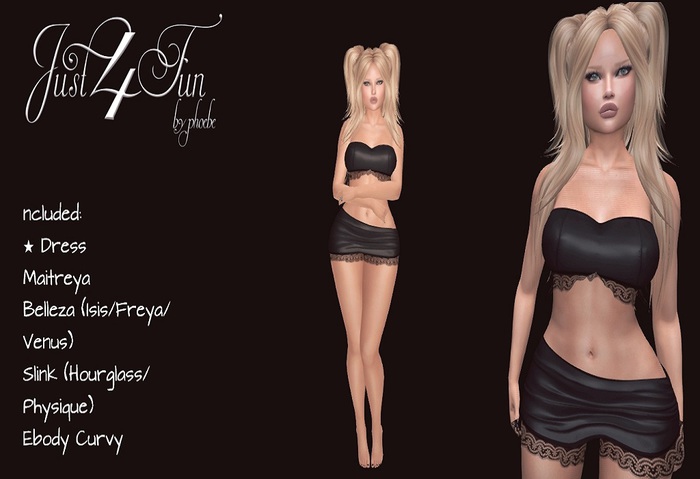 J4F Alessandra Dress Black