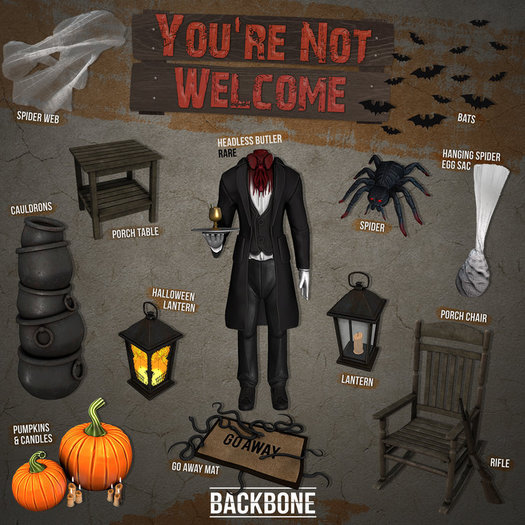 BackBone You're Not Welcome - Pumpkins & Candles