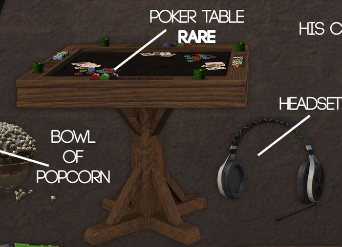 -David Heather-Poker Table RARE