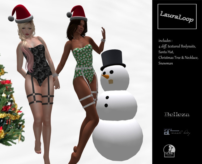LauraLoop Harness Bodysuit Christmas Collection