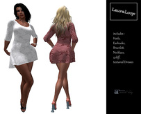 LauraLoop Flower Dress incl. Heels - Maitreya only