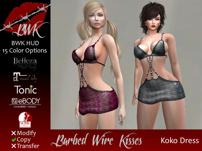 {BWK} Mesh Koko Dress (Boxed)