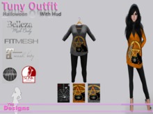 Tuny Outfit With Hud Halloween
