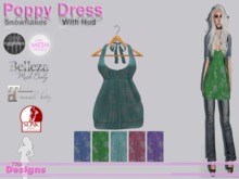 Poppy Dress With Hud Snowflakes