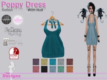 Poppy Dress With Hud Cotton