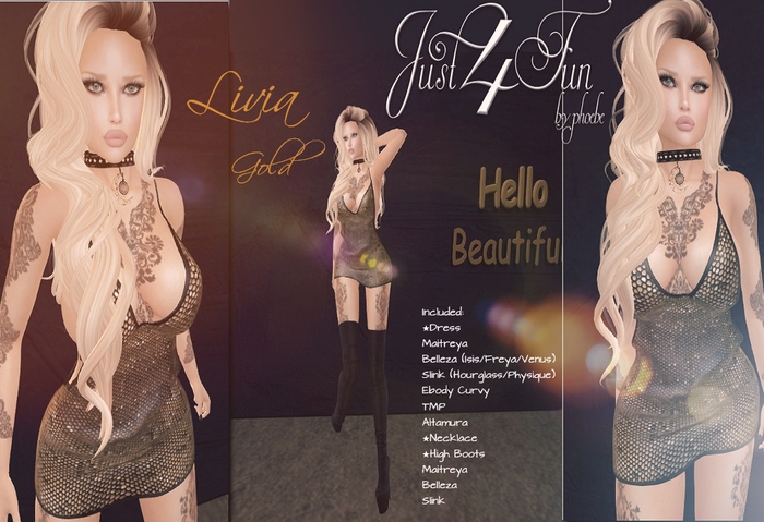 J4F Livia Gold Outfit